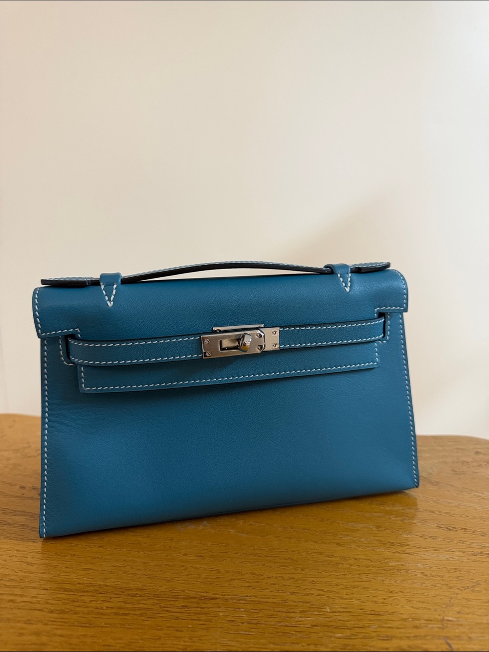 Swift leather clutch